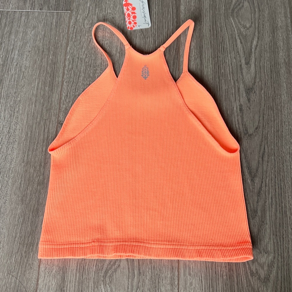 Free People Movement Happiness Runs Crop Tank In Peach Horizon Size M/L - Picture 14 of 14